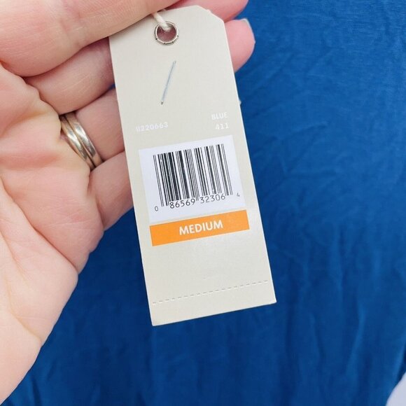 Ink + Ivy Womens Size Medium Jersey Knit Double V Neck Midi Dress Blue $48 - Picture 8 of 9